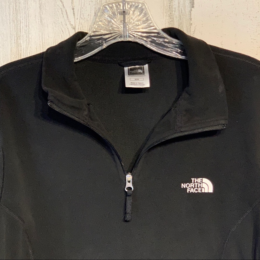 The North Face 1/4 Zip Black TKA 100 Jacket Med - Picture 2 of 7